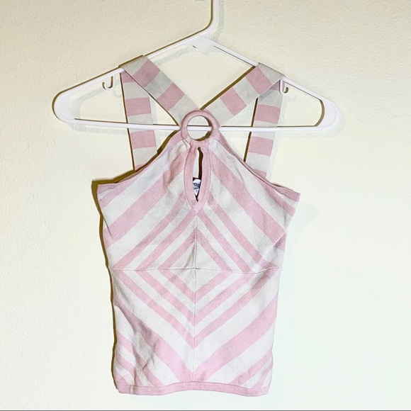 Bebe pink sleeveless silk top - Picture 2 of 3